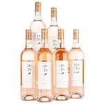 TRACES Rosé Wine Case of 6 x 750ml - Lower Calorie, Officially Endorsed by WW - Sugar Free Wine, Only 78 Cals per Glass - Award Winning Dry Rosé Wine - DrinkWell