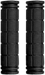 Bike Cycle Handlebar Grips, Non-Slip Rubber Bicycle Handle Grip, Bike Hand Grip for Scooter Cruiser Urban Bike Tricycle Wheel Chair MTB BMX Foldable Bicycle (Black)