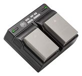 BM Premium 2 BLS-50, PS-BLS5 Batteries and Dual Bay Charger for Olympus OM-5, OM-D E-M5 III, E-M10, E-M10 III, E-M10 IV, E-PL8 E-PL9 E-PL10 Stylus 1 Cameras