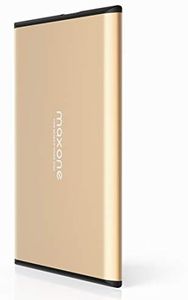 Maxone 500GB Ultra Slim Portable External Hard Drive HDD USB 3.0 for PC, Mac, Laptop, PS4, Xbox one - Gold