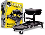 Chemical Guys ACC618 Soft Stool Ultimate Rolling Detailing & Utility Cart, (For Cars, Trucks, SUVs, RVs, Home, Garden, Garage & More) 15' 1/2" x 8' 3/4" x 18' 1/2" - Black