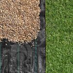 Dihl 1M x 10M Ground Fabric Landscape Garden Weed Control Membrane, Heavy Duty, 100gsm, Black, 107 Square Feet