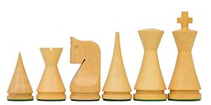 GANESH CHESS 3.75" Wooden Chess Pieces Set Made in Ebonised Boxwood and Boxwood Designed for Professional Chess Game King Size-3.75 inch (Note- Chess Board & Storage Box Not Included)-238
