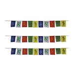 AUTO MT Set of 3 Tibetan Buddhist Prayer Flags for Car