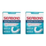 Seabond Denture Fixative Seals, Soft Adhesive Cushion, Last All Day and Protect Gums, 15 Lowers (Pack of 2)