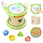 tumama Baby Musical Electronic Toys,3-in-1 Musical Activity Cube Toys,Babies Light up Drum Baby Musical Instruments Sensory Baby Toy Musical Toys Gift for Infants,Toddlers,Boys,Girls 6-18 Months&Up