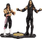 WWE HDM12 Bret Hit Man Hart vs. Undertaker Championship Showdown Approx. 15 cm Action Figures in Pack of 2 Friday Night Smackdown Battle Pack, Toy for Children from 6 Years