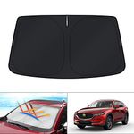 KUST Windshield Sunshade for Mazda CX-5 2017-2024 CX5 Accessories Window Shade Sun Visor Protector Blocks UV Rays Keep Your Car Cooler