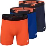 New Balance Men's Mesh 5" No Fly Boxer (3-Pack) - Blue - Small (29"-31")