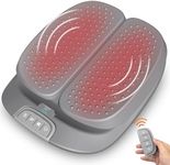 Snailax Vibration Foot Massager with Heat,Remote Control,Adjustable Vibration Speed Electric Massager Machine for Circulation,Plantar Fasciitis, Pain