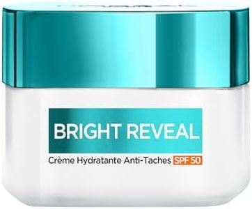 L'Oréal Paris - Crema Idratante AntiMacchie - SPF50 - Arricchita con Niacinamide - Liscia e riduce le Macchie - Per tutti i tipi di pelle - Brillante Reveal - 50 ml