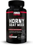 FORCE FACTOR Horny Goat Weed for Men, Natural Male Drive and Vitality Supplement with Natural Ingredients for Superior Absorption, Fundamental Series, 750mg, 60 Capsules