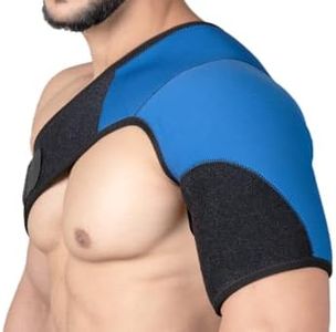 Wonder Care Rotator cuff brace for shoulder pain relief Neoprene Shoulder support brace for men and women for dislocated, frozen, mouse shoulder (Universal size: 26"-36")