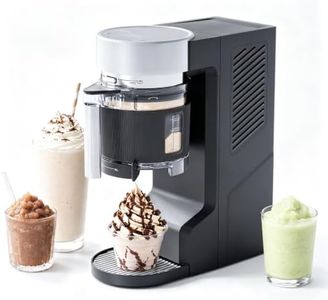 Electactic Ice Cream Maker Machine, No Pre-Freezing, 8-in-1 Compact Ice Cream Machine for Ice Cream, Slushie & Milkshake, Electric Soft Serve Ice Cream Maker for Home Use