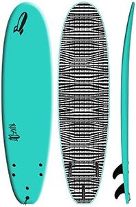 Rock-It 7' SHORTBUS Midsized Soft Top Surfboard, Surf Boards Adults, Innovative Design for Kids and Adults, Tabla de Surf, Beginner Surfboard, Kids Surfboard (Teal)