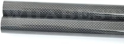 WHABEST 1pcs 50MM OD X 48MM ID X 500MM 100% Carbon Fiber Tubes 3K Glossy Carbon Pipe/tubing