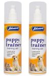 WUNDAPETS 2 PACK JOHNSONS PUPPY TRAINER PUMP SPRAY PUPPIES KITTENS HOUSE TRAINING 150ML