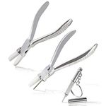 LEONTOOL Round & Nylon Jaw Eyeglasses Frame Pliers Nylon Jaw Pliers for Eyeglasses 2 PCS Eyeglass Repair Kit with Eyeglass Repair Screwdriver Optical Pliers Set Eye Glasses Adjusting Pliers