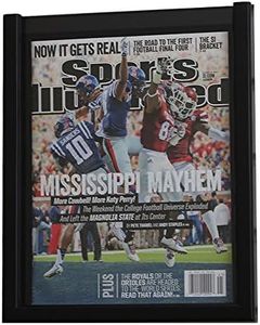 DisplayGifts Sports Illustrated Magazine Clear Acrylic Cover Display Case Frame (for 80s to June 1994 Issues, 8.15" W X 10.75" H X 0.5" D)