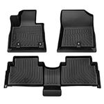 Cartist Floor Mats Compatible with Hyundai Santa Fe 2021 2022 2023 (Only for Hybrid Models) All Weather Floor Liners Front & 2nd Row Seat TPE Waterproof