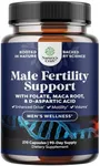 Pre Conception Male Fertility Supplement - Advanced Fertility Supplement for Men with CoQ10 Maca Root Methyl Folate & D-Aspartic Acid for Enhanced Count Motility & Overall Fertility Support (3 Months)