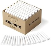 KisFace 105PCS White Chalk,Dustless for Chalkboard Blackboard Stick Bulk Non-Toxic Chalk for School,Office and Home Use