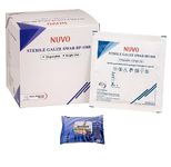 NUVO MEDSURG Sterile Gauze Swab 200 X 5 = 1000 Pcs (10Cms X10Cms X12Ply) Type - 20