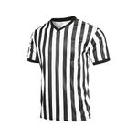 redgino Men's Referee Shirt Women Black & White Stripes Football Soccer Basketball Umpire Jersey Halloween…, V Collor, Medium