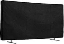 kwmobile Dust Cover for 65" TV - Linen TV Display Protector for TVs - Protect Your TV Screen - Black