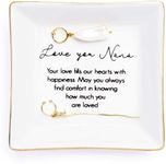 Titanape Nana Gifts ”Love you Nana”Trinket Dish, Nana Birthday Gifts for Nana Christmas Mother's Day Gifts from Grandchildren