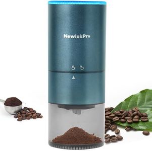 NewlukPro Electric Conical Burr Coffee Grinder,Compact Portable Stainless Steel Core coffee Mill,Adjustable Fast Cafe Grind,Automatic Coffee Bean Uniform Grinding for Drip Espresso PourOver
