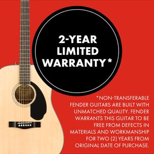 Fender CD-60S Acoustic Guitar – Natural Finish