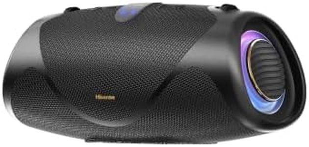 Hisense WeBoom - Portable Bluetooth Speaker,IP67 Waterproof, Dustproof, and Shockproof, Up to 24H Playback Time,Bass Boost,Ambient Light,Bluetooth 6.0,Auracast