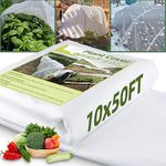 10x50ft Plant Covers Freeze Protection- Frost Cloth Blanket Floating Row Cover for Winter 0.9 oz/yd