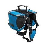 HPNESS Dog Harness Backpack with Side Pockets for Large/Medium Dog with 20.5"-25.5" Neck Girth and 27.5"-36.5" Chest Girth (M Blue)