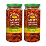 California Sun Dry Sun-dried Julienne Cut Tomatoes with Herbs 8.5 Oz (Pack of 2)