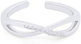 14k White Gold Over Sterling Silver