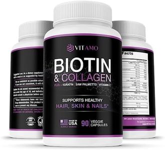 Vitamo Hair Growth Vitamins for Women - Postpartum Biotin & Collagen Supplement - Premium Hair Loss Treatment - Fast Regrowth for Hair Skin and Nails - Accelerate Thickness + Volume | 90 Count