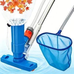 Pool Cleaning Kit, 170cm Handheld Swimming Pool Vacuum Cleaner with Ultra Fine Mesh Pool Nets for Cleaning, Pool Vacuum Cleaner for Hot Tub, Spa and Fountain, Hot Tub Vacuum Cleaner Pool Cleaner Kit