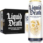Liquid Death, Still Mountain Water, 8-Pack (19.2oz Cans), Real Mountain Source, Infinitely Recyclable Ice-Cold Cans, American Made