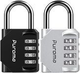 Puroma 2 Pack Combination Lock 4 Di