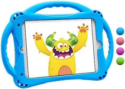 TopEsct Coque iPad Mini Enfant, Étui Antichoc pour iPad Mini 5/Mini 4/Mini 3/Mini 2/Mini 1(7.9 Pouces)，Protection Maximale, Très Résistante en Silicone(iPad Mini 5/4/3/2/1, Bleu)