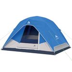 Camping Tent,3-4 Person Tent with Rainfly & Large Mesh Windows, Waterproof, Easy Setup - Tents for Family,Camping, Hiking,Backpacking and Outdoor
