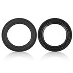 Wendry Speaker Foam Edge, 2pcs 5 inch Loudspeaker Speaker Surround Repair Rubber Woofer Edge Repair Parts, Replacement Horn Rubber for Speaker Repair DIY