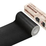 ONine Leather Tape 3X60 Inch Self-Adhesive Genuine Leather Repair Patch For Sofas, Couch, Furniture, Drivers Seat(Black)