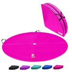 Xn8 Dance Mat Pole Mat Gymnastic Exercise Yoga Fitness Dancing Mat Shock Absorption 150cm diameter 5cm Thickness Safety Mat (Pink)