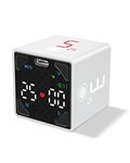 Ticktime Cube Pomodoro Timer, Productivity Timer, Pause & Resume, Mute, Vibration & Adjustable Sound Alert, for Task, Work, ADHD, ADD, Meeting, 1/3/5/10/15/25/45/60min & Custom Countdown - White