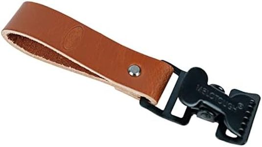 MELOTOUGH Leather Glove Clip Glove Holder Clip for Work Holder Glove Belt Clip Holder w/Alligator Clip for Construction（Brown Leather）