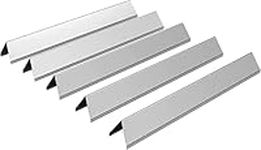 7636 15.3" Flavorize Bar Replacement Parts for Weber Spirit 300 310 320 E310 E320 Series with Front Controls Panel,Stainless Steel Heat Plates Accessories for Weber 46510001, 47513101 Gas Grill,5 Pack