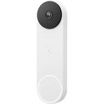 Google Nest Doorbell (Battery) - Wireless Doorbell Camera - Video Doorbell - Snow (White) - 1080P